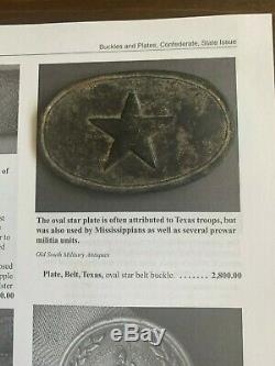 Exceedingly Rare Civil War Relic Texas Buckle Guaranteed Authentic Outstanding V