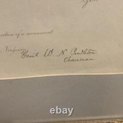 Exceedingly Rare Robert E. Lee Memorial Lithograph CSA Confederate Civil War