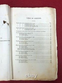 Extremely Rare 1860 Publication of Political Debates between Lincoln & Douglas