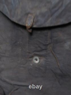 Extremely Rare Original Civil War Tarred Canvas Soldier's Issue Haversack, GIFT
