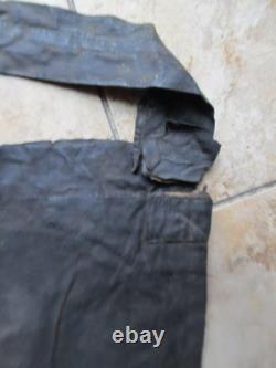 Extremely Rare Original Civil War Tarred Canvas Soldier's Issue Haversack, GIFT