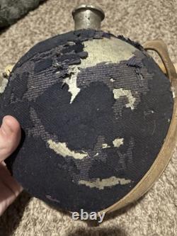 Extremely Scares Union Cloth New York Depot Canteen Civil War Blood Stain Strap