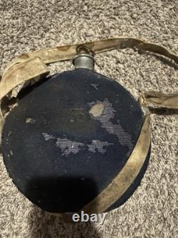 Extremely Scares Union Cloth New York Depot Canteen Civil War Blood Stain Strap