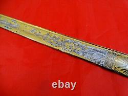 FANTASTIC ANTIQUE BLADE for CIVIL WAR AMERICAN NAVY USN M1852 NAVAL SWORD dagger