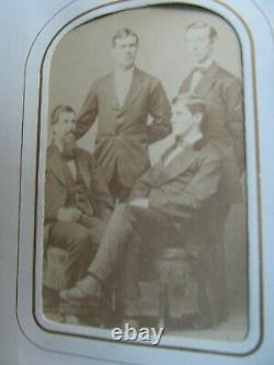 FULL Antique CIVIL WAR & VICTORIAN CdeV Photo Album, IDENTFIED Methodist, Boston