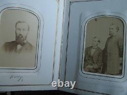 FULL Antique CIVIL WAR & VICTORIAN CdeV Photo Album, IDENTFIED Methodist, Boston