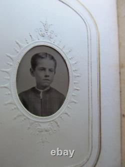 FULL Antique CIVIL WAR /VICTORIAN CdeV Photo Album, Tintypes, Women & Children