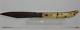 Fair Antique American Civil War Folding Knife Clip Point Bone Slab Grips