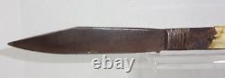 Fair Antique American Civil War Folding Knife Clip Point Bone Slab Grips