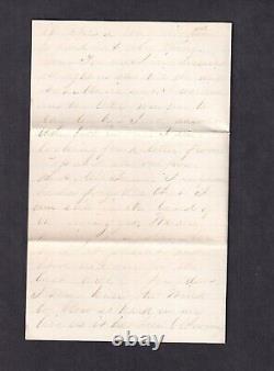 Feb 12 1865 Soldier Letter Point of Rocks Hospital Chesterfield County Virginia