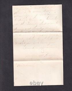 Feb 12 1865 Soldier Letter Point of Rocks Hospital Chesterfield County Virginia