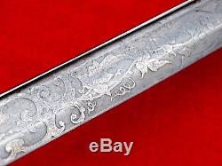 Fine Quality American CIVIL War M1850 Foot Officers Sword Decorated Blade 1850