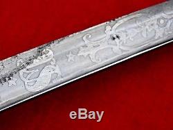 Fine Quality American CIVIL War M1850 Foot Officers Sword Decorated Blade 1850