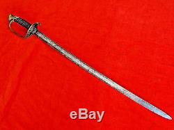 Fine Quality American CIVIL War M1850 Foot Officers Sword Magnificent Blade 1850