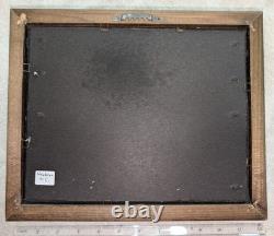 Framed Civil War Business Stencil & 10 Federal Eagle Buttons Dug Newbern, N. C