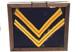 Framed Civil War Union Cavalry Chevron Arm Patches Original Vintage Relic