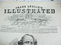 Frank Leslie's Illustrated Newspaper 1861 2nd Day of Civil War Confederate Meet