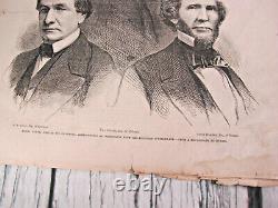 Frank Leslie's Illustrated Newspaper 1861 2nd Day of Civil War Confederate Meet