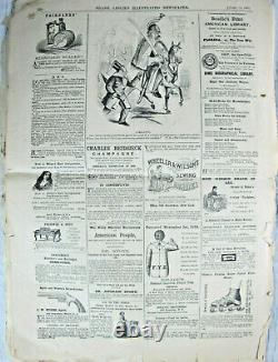 Frank Leslie's Illustrated Newspaper 1861 2nd Day of Civil War Confederate Meet