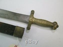 French France CIVIL War Short Artillery Sword Scabbard Paris Makers #sy17