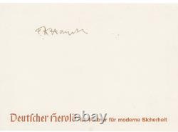 Friedrich Hayek Signature Uncommon Autograph of German Economist