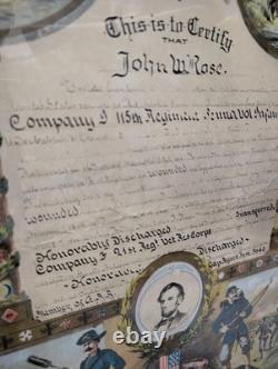 GETTYSBURG/2ND Manassas WIA Escutcheon US Civil War With Tintype And CDV GETTYSBURG/2ND Manassas WIA Escutcheon US Civil War With Tintype And CDV