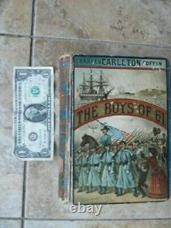 GREAT CLASSIC CIVIL WAR Vet Book, 1884, Boys of'61, Coffin, Illustrated, GIFT