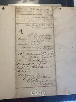 General Joseph B Carr War Dated Signed Document. 3rd Corp Dated 12/23/1862
