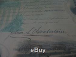General Joshua Chamberlain signed Maine Civil War Testimonial 32nd Maine M Hardy