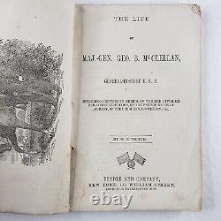 George B McClellan Civil War Biography 1862 Beadle's Dime Biographical Book U208