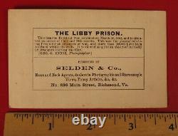 George Ennis CIVIL War Albumen Photograph Selden & Co. Libby Prison Richmond Va