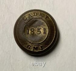 Georgia Military Institute Civil War Cuff Button