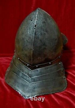 German, Polish or English Civil War era RARE lobster tale / pot helmet c. 1650