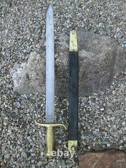 German Short Foot Artillery Sword, Civil War Luneschloss of Solingen Model 1852