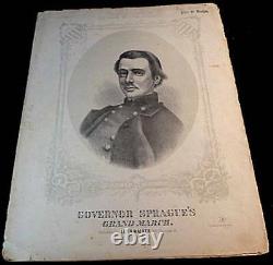 Governor Sprague's Grand March Sheet Music 1862