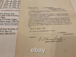 Grant Field Commander CIVIL War General Order Assigns By Passing Seniority # 170