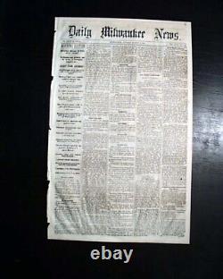 Great Abraham Lincoln Inauguration Inaugural Address 1865 Civil War Newspaper