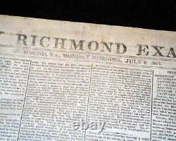 Great Battle of Gettysburg Confederate Capital Richmond VA Civil War 1863 News