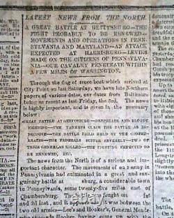 Great Battle of Gettysburg Confederate Capital Richmond VA Civil War 1863 News