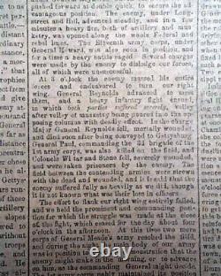 Great Battle of Gettysburg Confederate Capital Richmond VA Civil War 1863 News