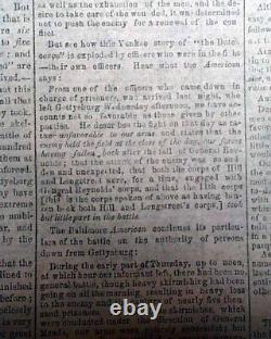 Great Battle of Gettysburg Confederate Capital Richmond VA Civil War 1863 News