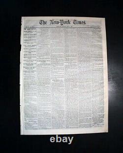 Great Historic Battle of Gettysburg Yankees Victory 1863 Civil War NYC Newspaper