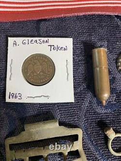 Group Of Dug And Non Dug Civil War Relics. US Belt Buckle And More