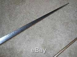 HTF RARE Civil War Sword, US Medical Staff pattern 1840 Unique, Etched