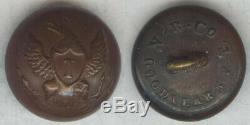 Hard Rubber Eagle I Berdan's Sharpshooters Civil War Officer's Button 15 mm