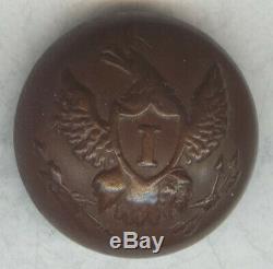 Hard Rubber Eagle I Berdan's Sharpshooters Civil War Officer's Button 15 mm