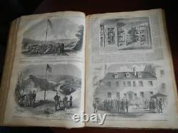 Harper's Weekly bound 1859 1861 3 binders. Civil War Illustrated Collection