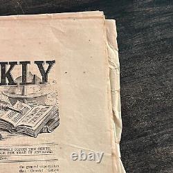 Harpers Weekly April 1865 Civil War Newspaper Lincoln Assasin John Wilkes Booth
