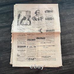 Harpers Weekly April 1865 Civil War Newspaper Lincoln Assasin John Wilkes Booth