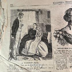 Harpers Weekly April 1865 Civil War Newspaper Lincoln Assasin John Wilkes Booth